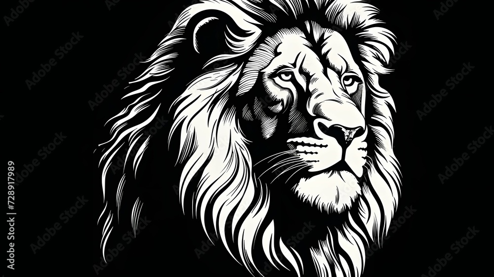 Lion illustration vector for mascot