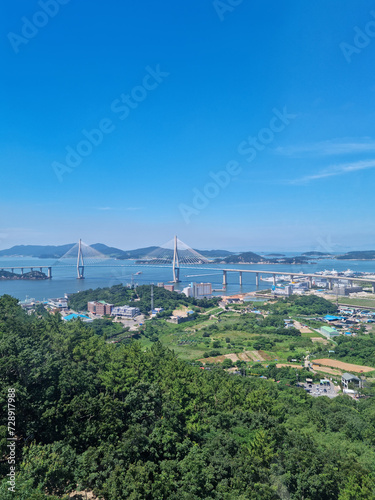 This is a natural landscape with Mokpo Bridge.
