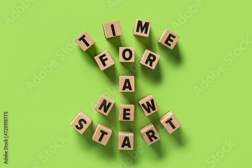 Cubes with text TIME FOR A ...