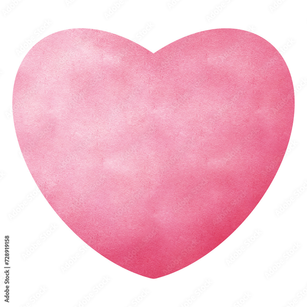 Heart pink sweet love illustration.