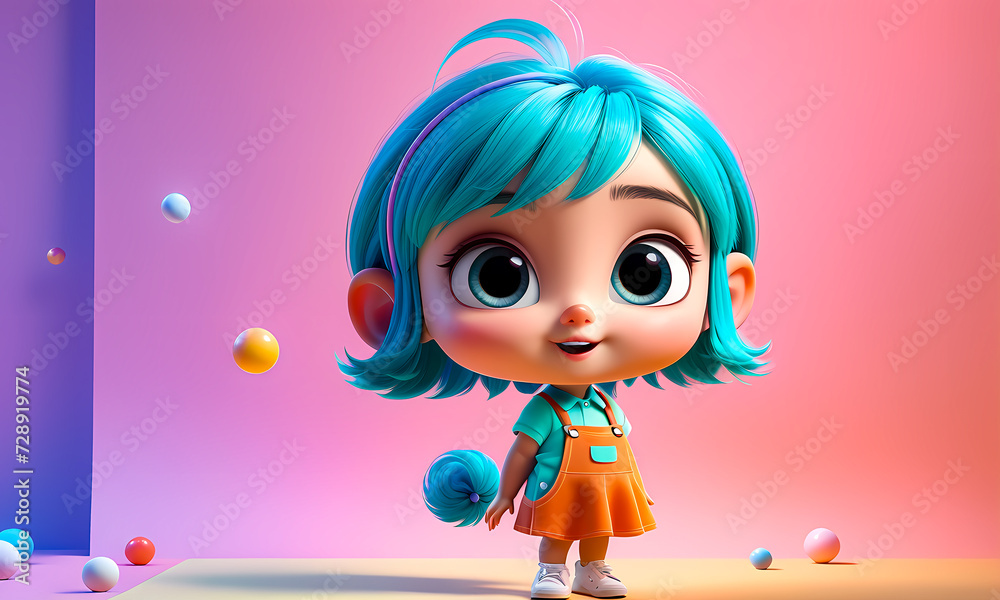Cartoon 3d character, wallpaper for kids , cute cartoon character background Cartoon 3d character, wallpaper for kids , cute cartoon character background
