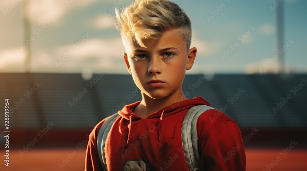 Fototapeta premium boys and sports