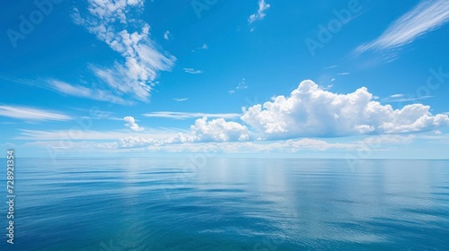 beautiful sea in the middle of the ocean with a blue sky