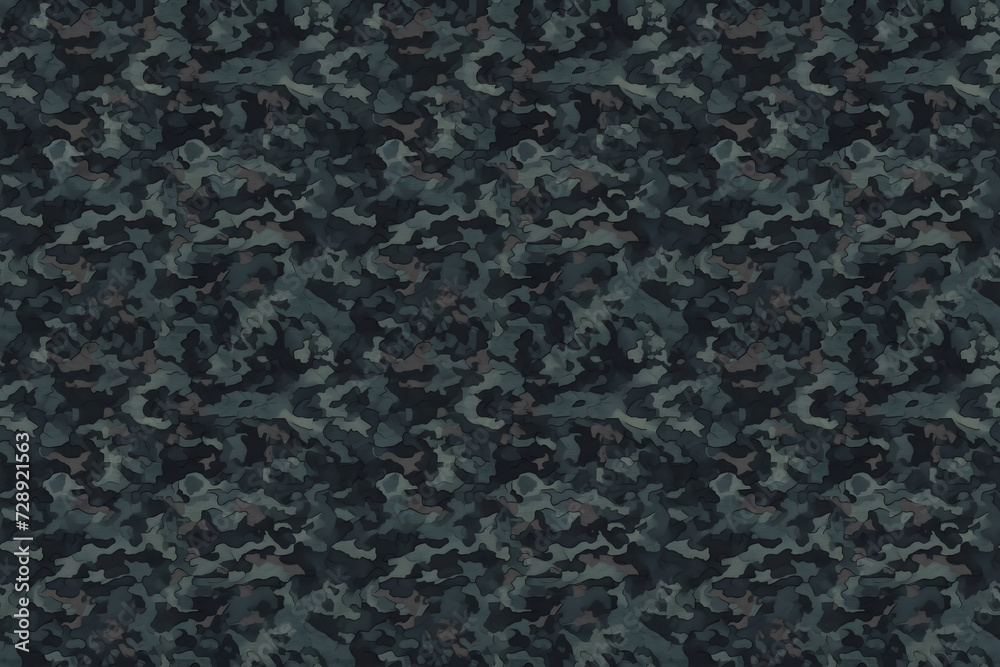 Midnight Camouflage, Abstract Tactical Pattern Midnight Camouflage, Abstract Tactical Pattern