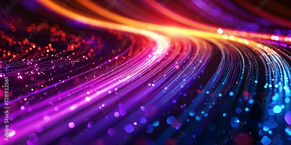 Obraz premium Big data illustration background. Data funnel ai network. Quantum technology bigdata