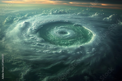 宇宙から見た台風