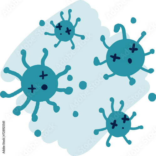 Viruses Vanquished Triumph Against the Microbe Vector © F-lin