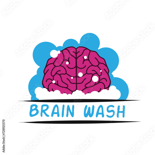 vector of brain wash design perfect for print, etc  
