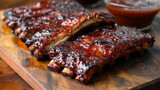 These smoky and savory ribs will transport you to a backyard barbecue on a warm summer day. The combination of tender meat tangy barbecue sauce and the comforting scent of