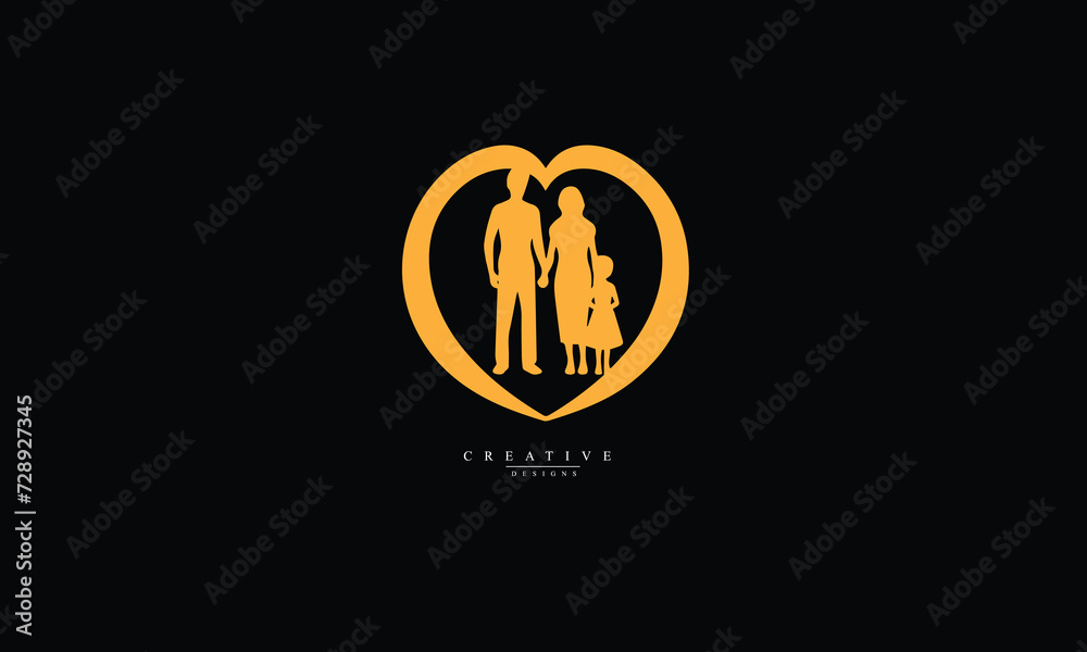 Family logo together. Family vector icon Family logo together. Family vector icon