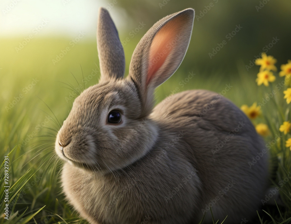 Fototapeta premium Cute rabbit pet.