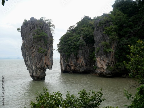 James Bond Island at Phang Nga at Phuket Bay, Thailand