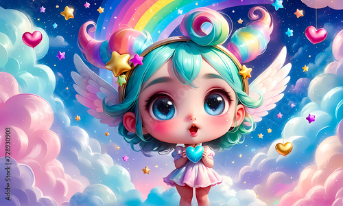 Cartoon 3d character, wallpaper for kids , cute cartoon character background