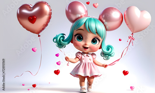 Cartoon 3d character, wallpaper for kids , cute cartoon character background