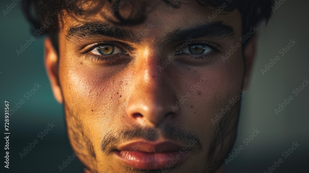 Obraz premium The hopeful expression of a man in his 20s determined to chase his dreams and not let them slip away.
