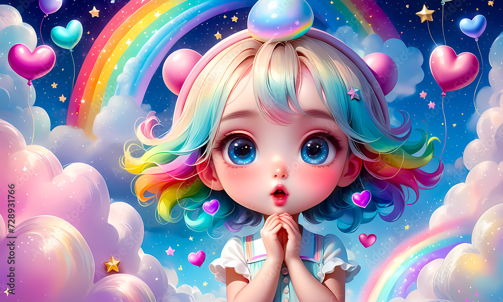 Cartoon 3d character, wallpaper for kids , cute cartoon character background