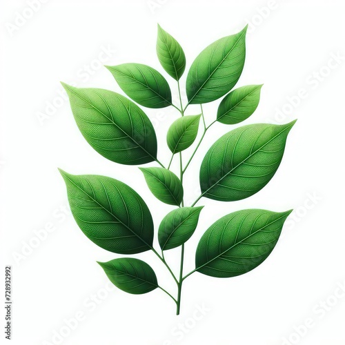 leaves isolated on a white background