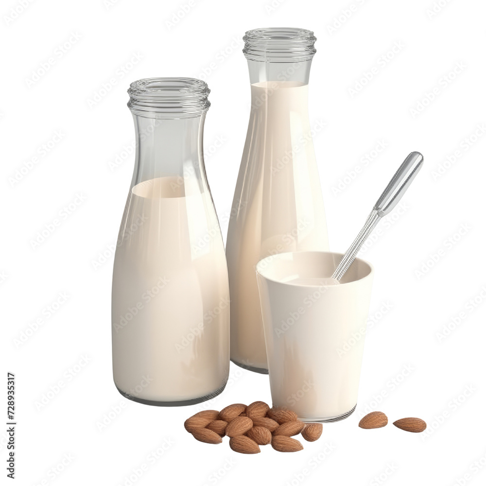 Soybean Milk PNG Cutout, Generative AI Soybean Milk PNG Cutout, Generative AI