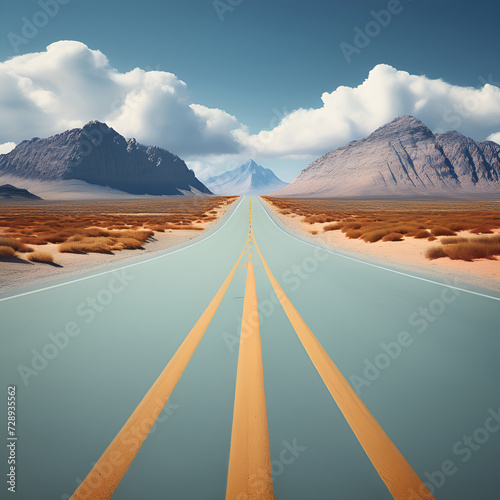 the road to the mountains Generative AI