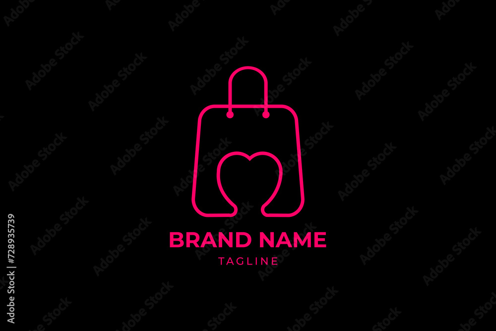 illustration of a bag with a label