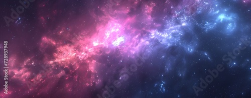 Cosmic Universe with nebula and stardust  colorful backgrounds. copy space  wallpaper  mockup  presentation.