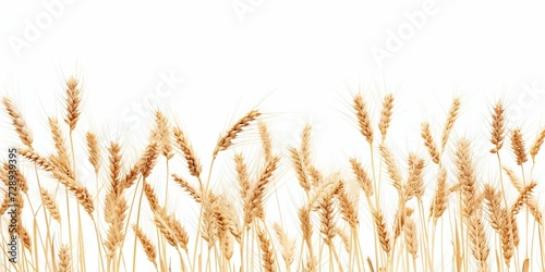 Golden Wheat Field Ready for Harvest. Generative ai