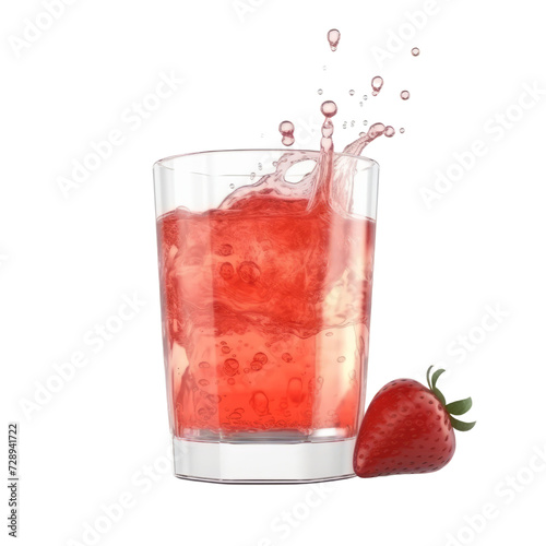 Wallpaper Mural Strawberry Juice PNG Cutout, Generative AI Torontodigital.ca