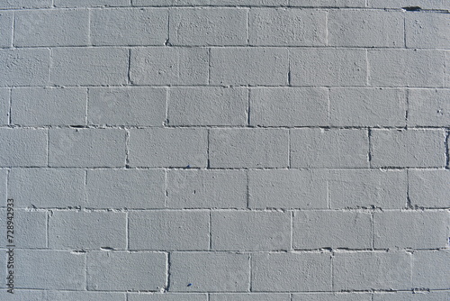 White cinder brick wall. photo