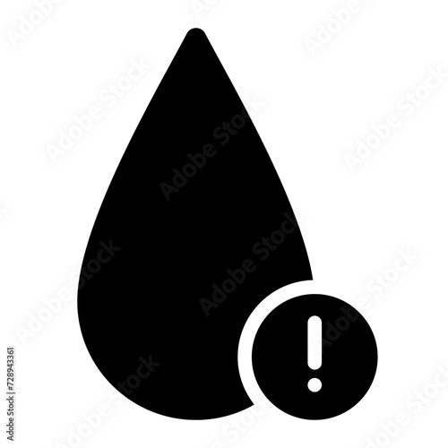 Out of Ink of liquid printer icon
