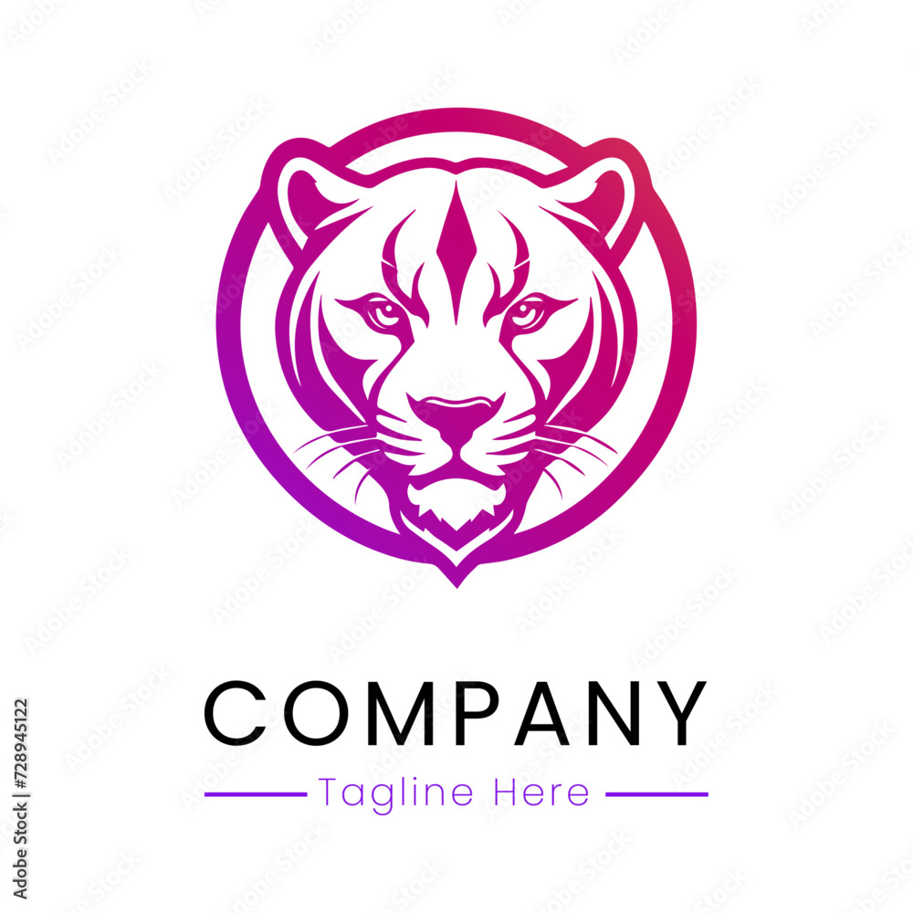 panther logo logo design template