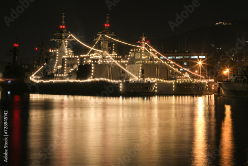 Japan Maritime Self-Defense Force illumination photo