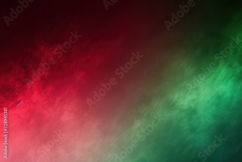 abstract background of green and red smoke on a black background.