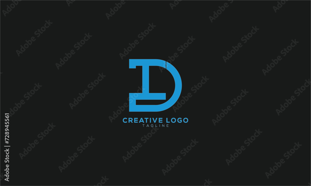 ID DI Abstract initial monogram letter alphabet logo design ID DI Abstract initial monogram letter alphabet logo design