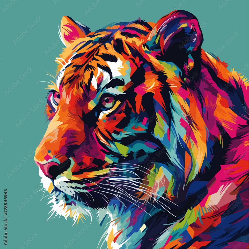 Fototapeta Pop art Tiger