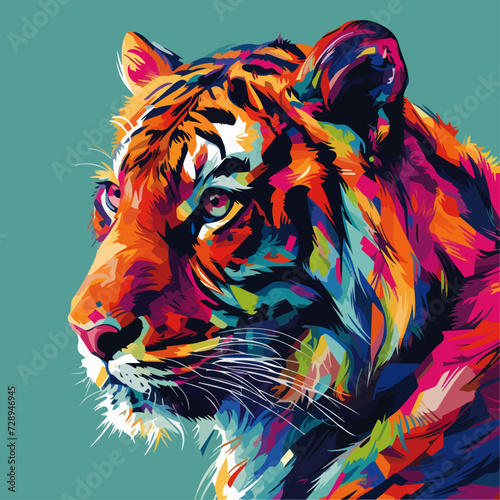 Pop art Tiger