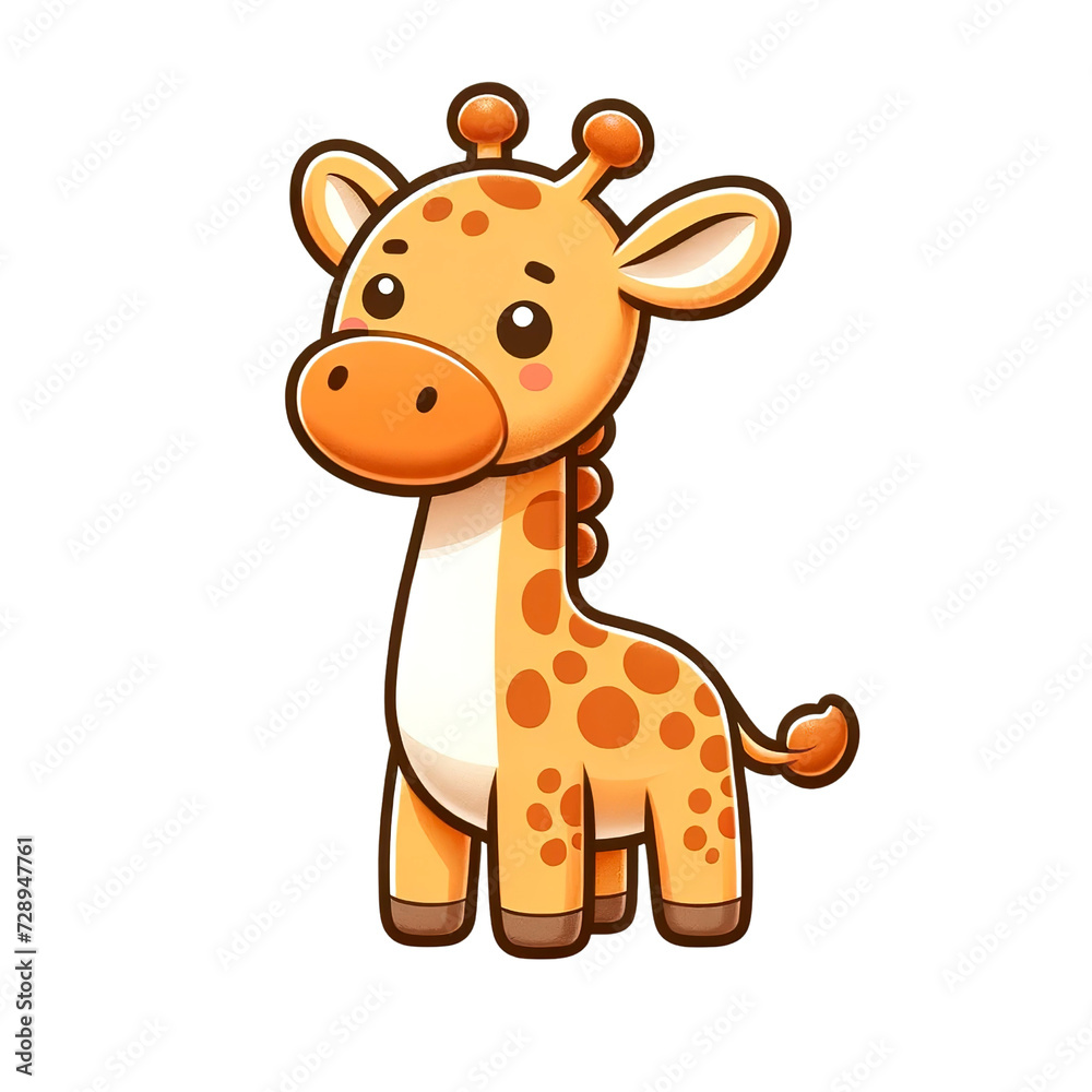 Illustration of a Giraffe Illustration of a Giraffe