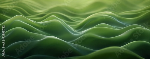 Graphic background of Serene Emerald Waves Abstract Wallpaper