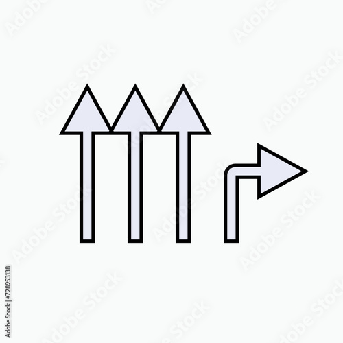 Mainstream Icon. Power, Authority. Domination Symbol. Applied as a Trendy Symbol for Design Elements, Presentations, and Web Apps.