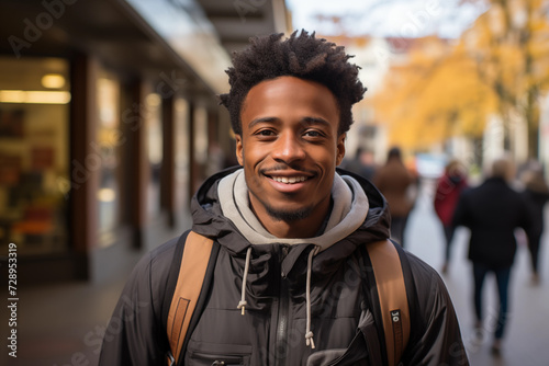 portrait of a young man in outdoor