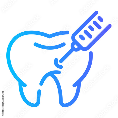 anesthesia Line Gradient Icon