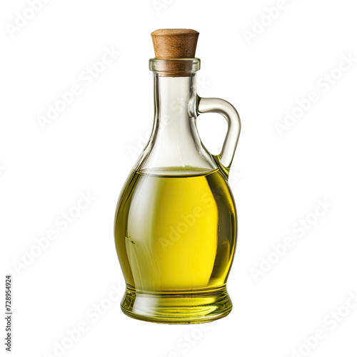 olive oil bottle isolated on transparent background