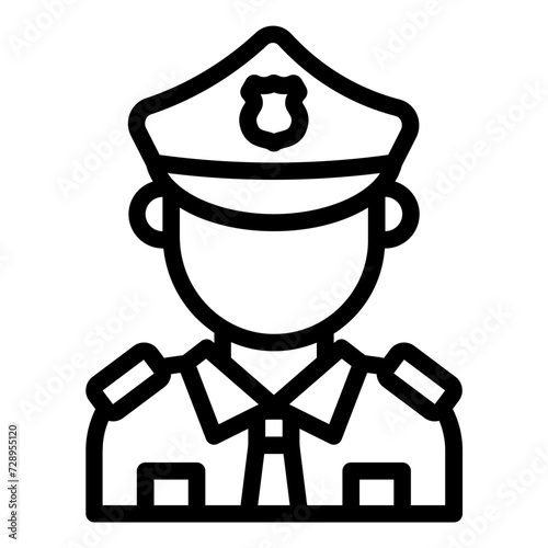 Police avatar profession icon