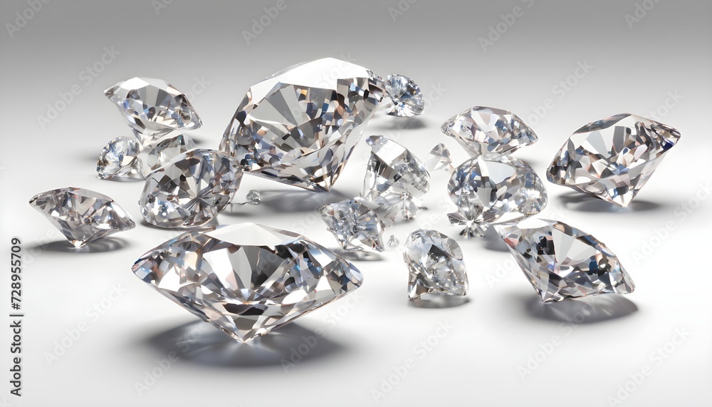 diamond on white background diamond on white background