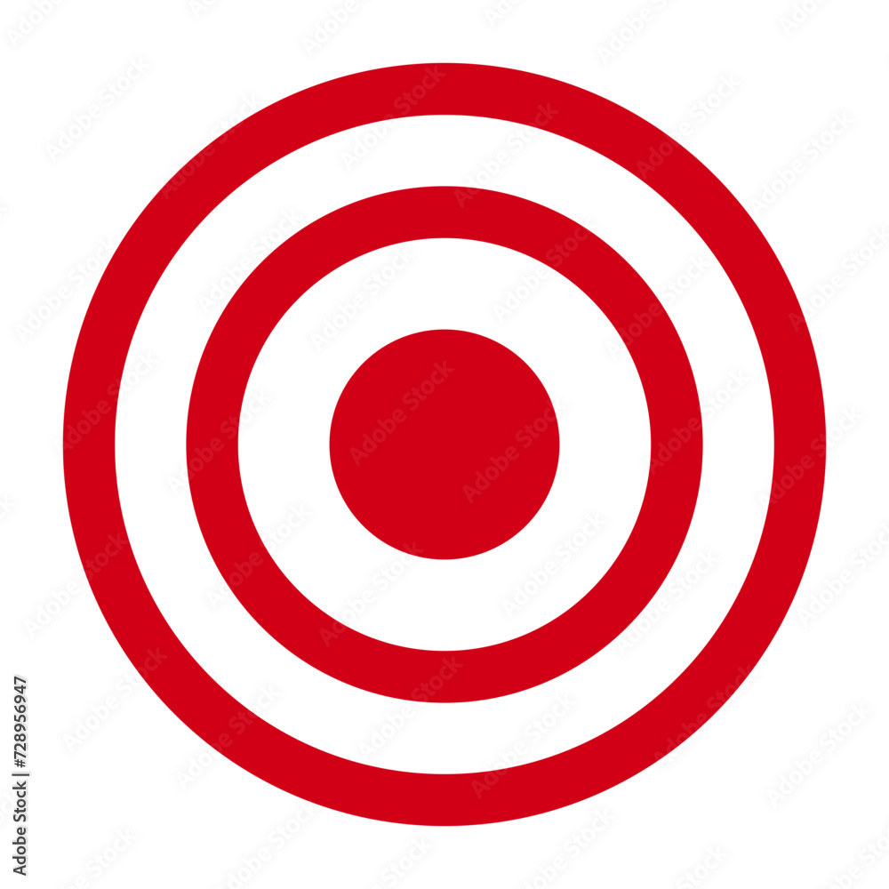 Target symbol or bullseye in vector Target symbol or bullseye in vector