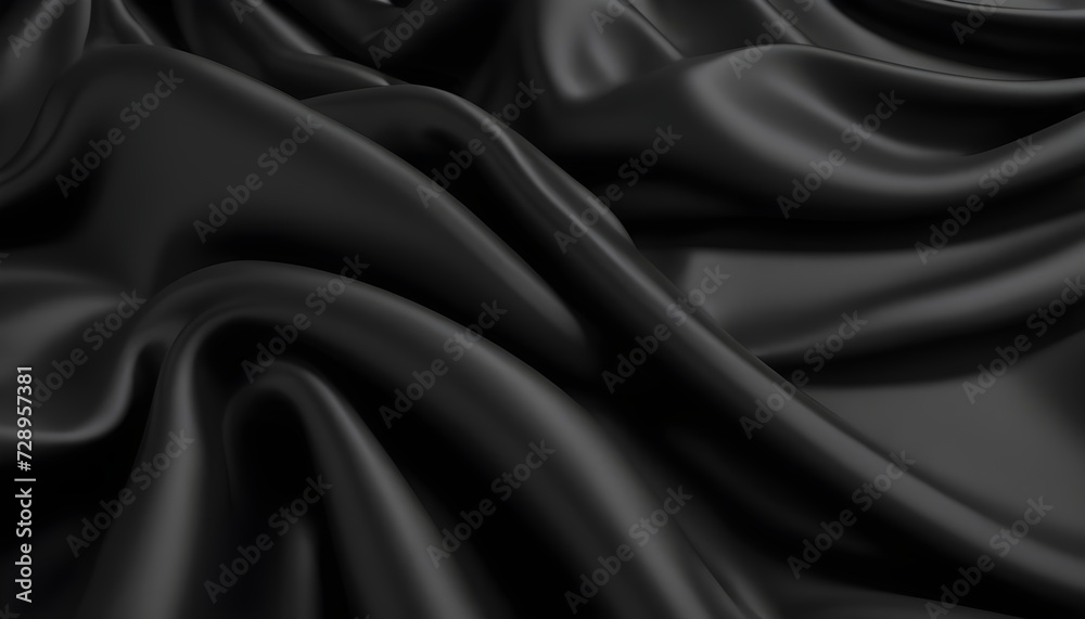 Fototapeta premium black satin fabric