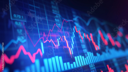 Wallpaper Mural Finance Charts Stock Market Bar Charts Day Trading Crypto Wealth Torontodigital.ca