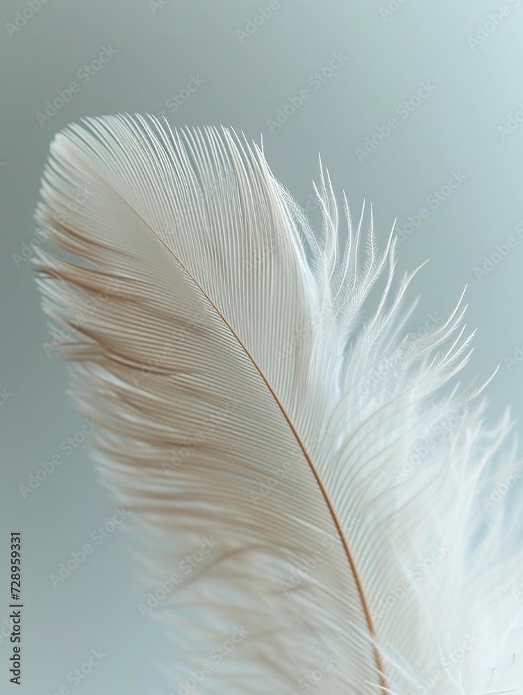 Trendy vertical Quiet Background with Feather Close-up, AI generate Trendy vertical Quiet Background with Feather Close-up, AI generate