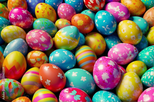 colorful easter eggs wallpaper