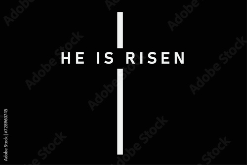 He is Risen Christian Jesus T-Shirt Design