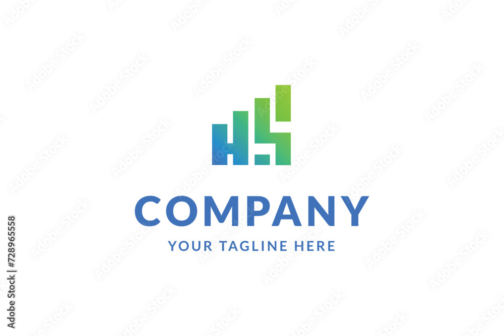 letter H company logo design